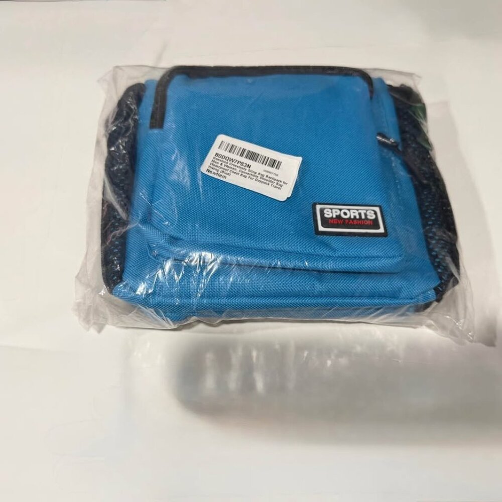 Geestock Convertible Crossbody Bag-Small-Blue